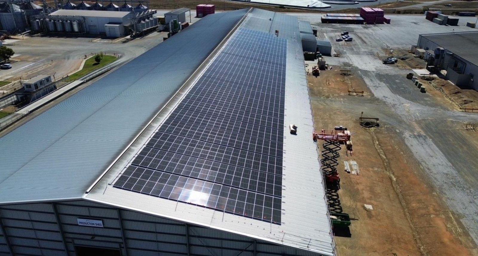 Balco Australia processing site with rooftop solar