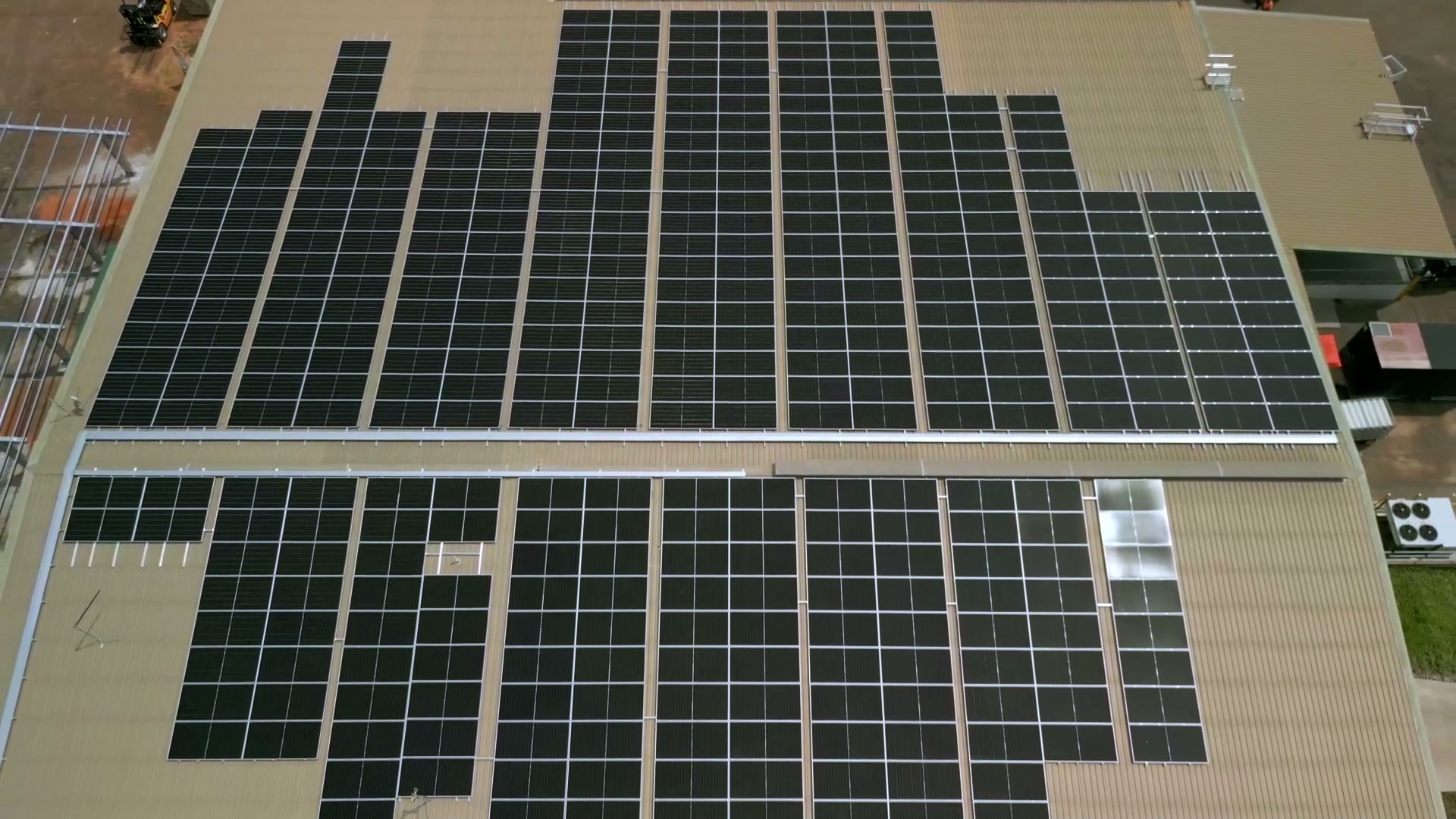 Solar arrays at a Darwin region site, Northern Territory