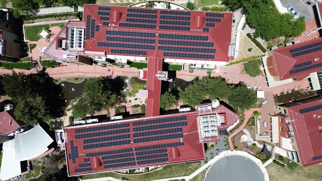 Aerial photograph of the LDK site