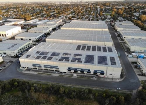 Rooftop solar on a National Government TAND warehouse