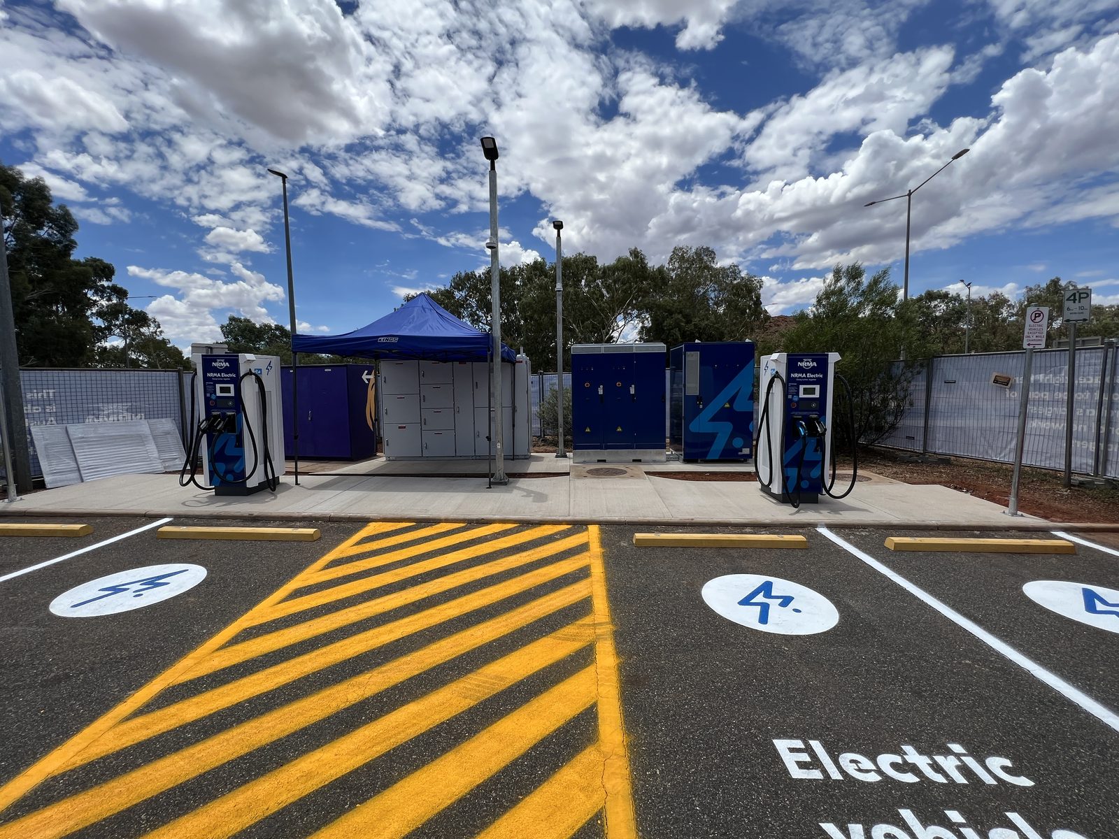 NRMA DC fast EV charging bays