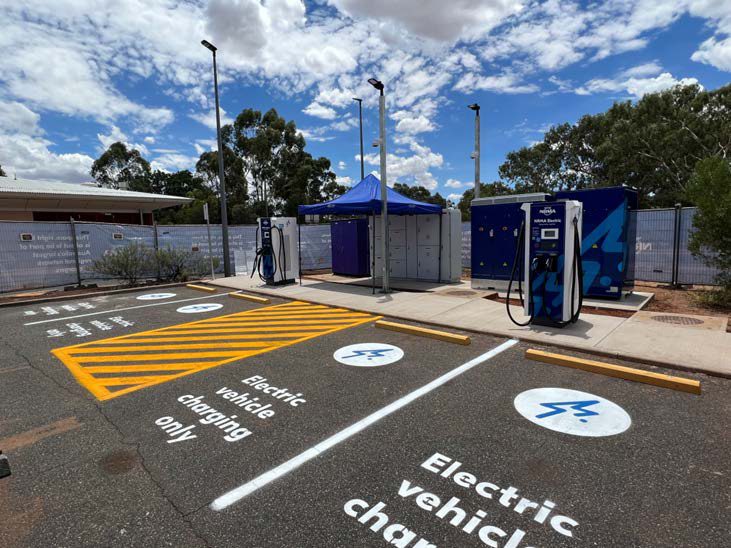 NRMA DC fast EV charging bays